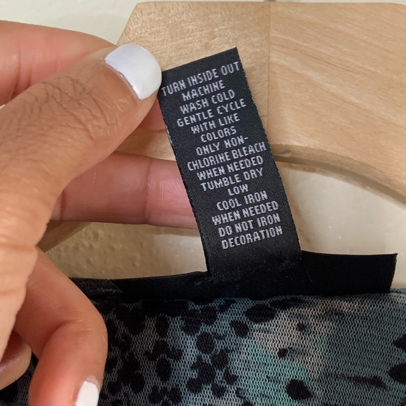 (SOLD) INC. Jeweled Snake Skin Tunic Top - Picture 5 of 9